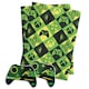 image 1 of Xbox Game Controller Gift Wrap - Green/Black/Yellow - One Size
