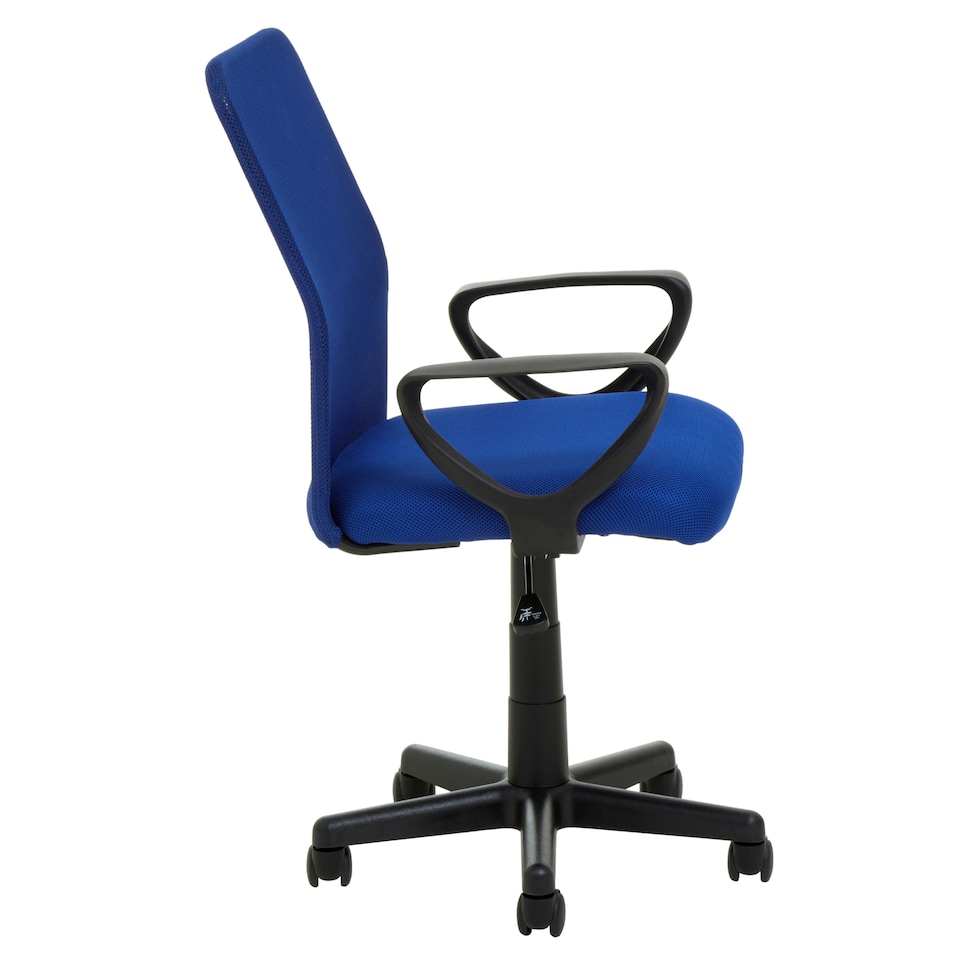 image 1 of Interiors By Premier Ergonomic Dark Blue Home Office Chair, Comfortable Work From Home Chair, Movable Ergonomic Chair For Office