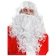 image 1 of Pack of 3 Santa Claus Wig & Beard White | One Size