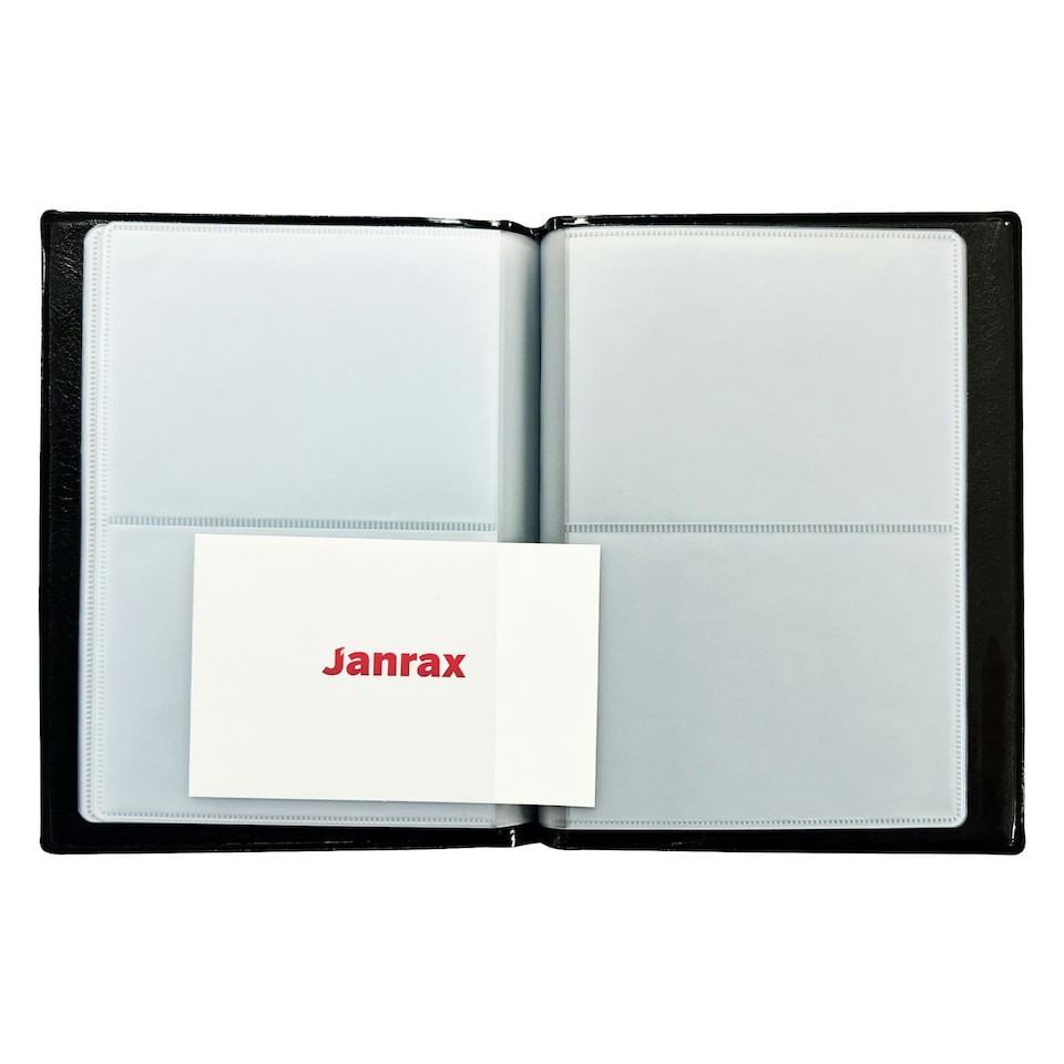 image 1 of 40 Pocket Black Name Business Card Holder by Janrax