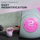 image 9 of SPORTNOW 2kg Kettlebell with Handle for Home Gym, Pink Grey Blue | 10