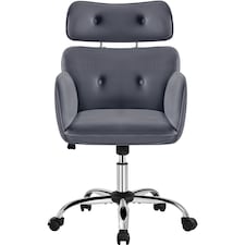 Yaheetech Ergonomic Home Office Chair with Headrest Dark Gray | Grey | Dark Grey