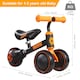 image 3 of AyeKu Baby Toddler Balance Bike Silent Wheels Adjustable Seat, 1-3 Years, Black | Multi