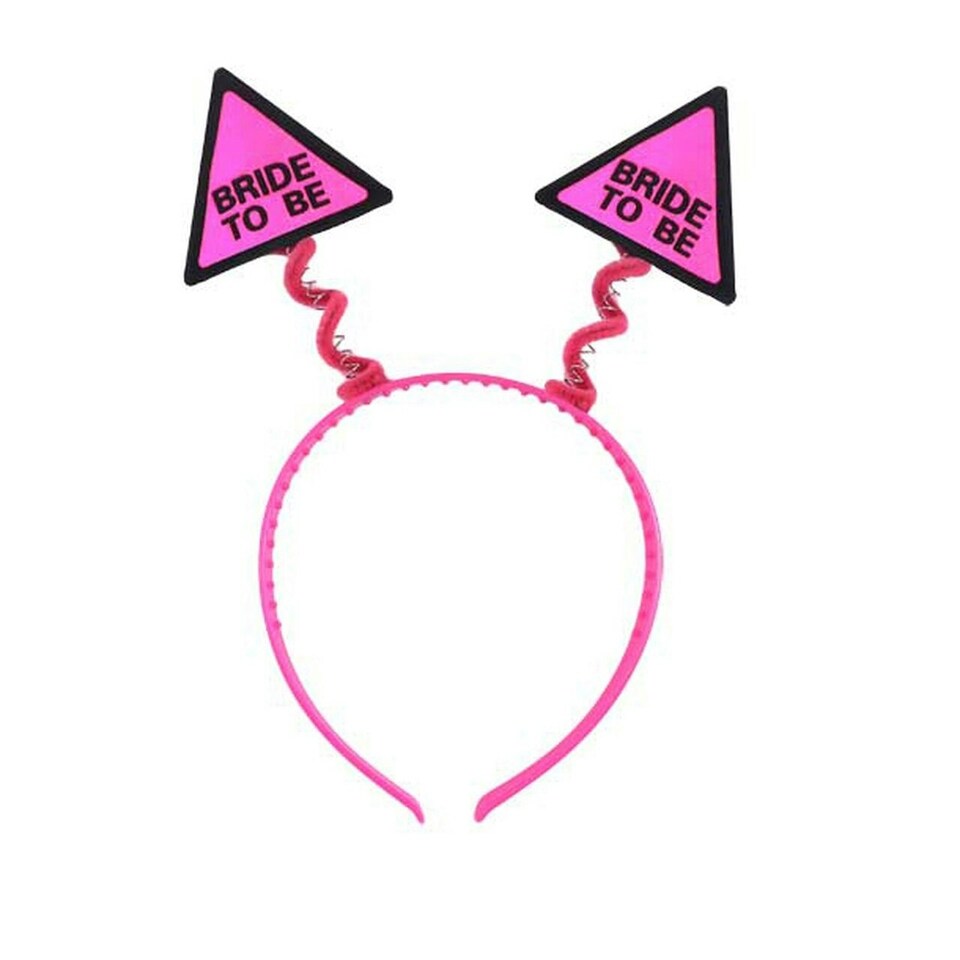 image 1 of Hen Party Hot Pink Bride to Be Head Bopper
