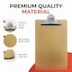 image 3 of Pack of 6 Janrax Foolscap MDF Clipboard with Butterfly Clip (A4 Plus)