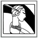 image 4 of Art deco woman (Picture Frame) White | XL