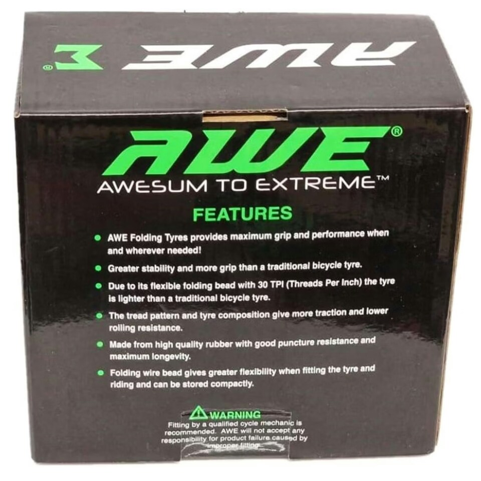 image 1 of AWERide Folding Tyres 26" x 1.95" + AWE Inner Tubes 26" x 1.75-2.125 SV