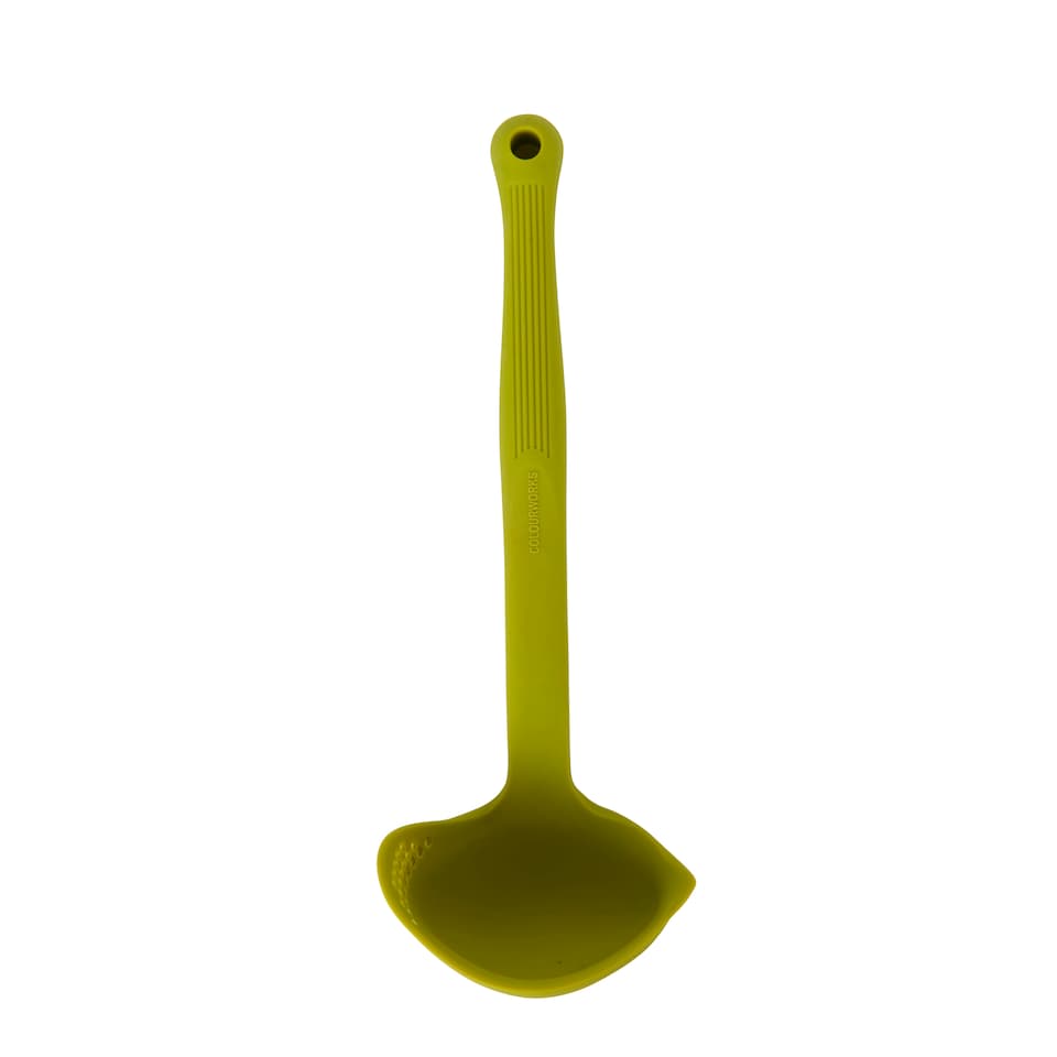 image 1 of Colourworks Silicone Kitchen Ladle with Spout Green