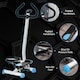 image 7 of HOMCOM Twister Stepper Step Machine with LCD Screen - Blue