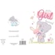 image 2 of ME TO YOU A NEW BABY GIRL BIRTH CONGRATULATION HOORAY CARD BEAR NEW GIFT