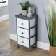 image 4 of Solid Wooden Storage Chest Of Drawers Organiser Rustic Fully Assembled Multi | 5 Drawer Black Oak