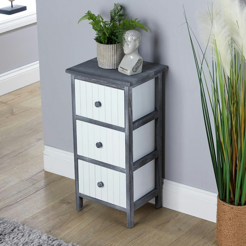 image 1 of Solid Wooden Storage Chest Of Drawers Organiser Rustic Fully Assembled Multi | 5 Drawer Black Oak