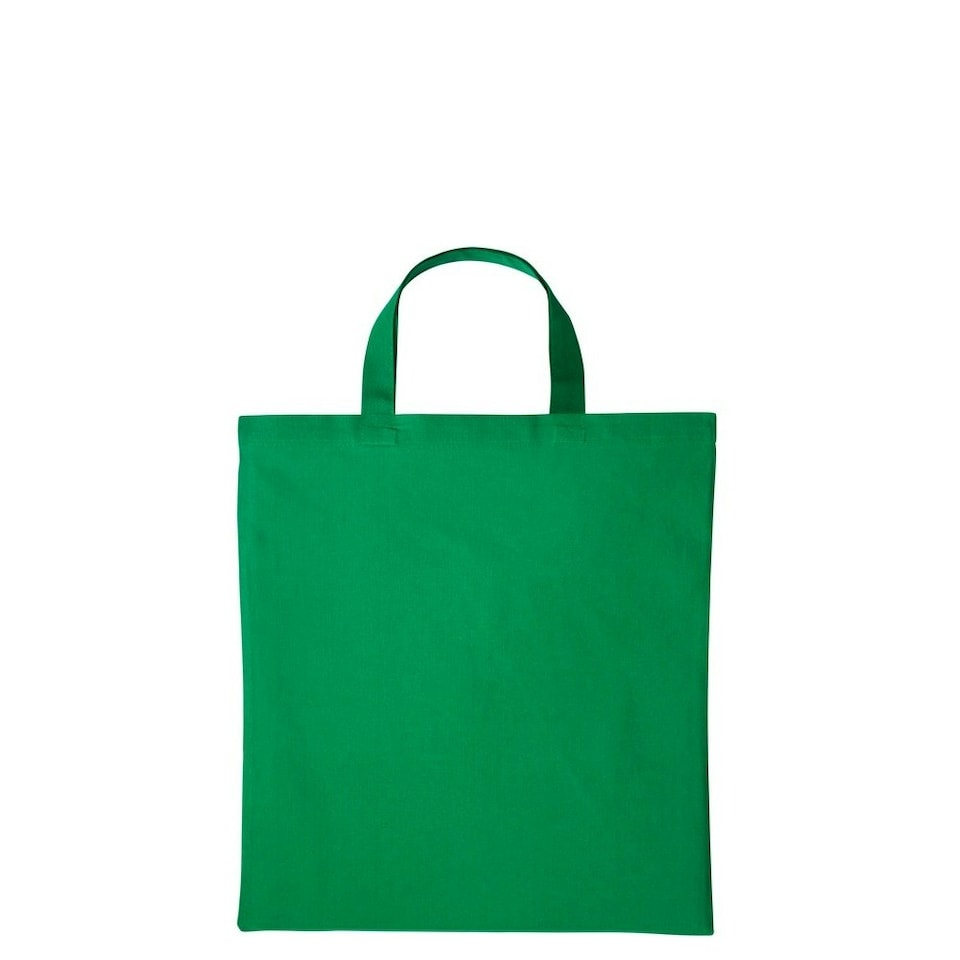 Nutshell Cotton Short Handle Shopper - Bottle Green - One Size Green