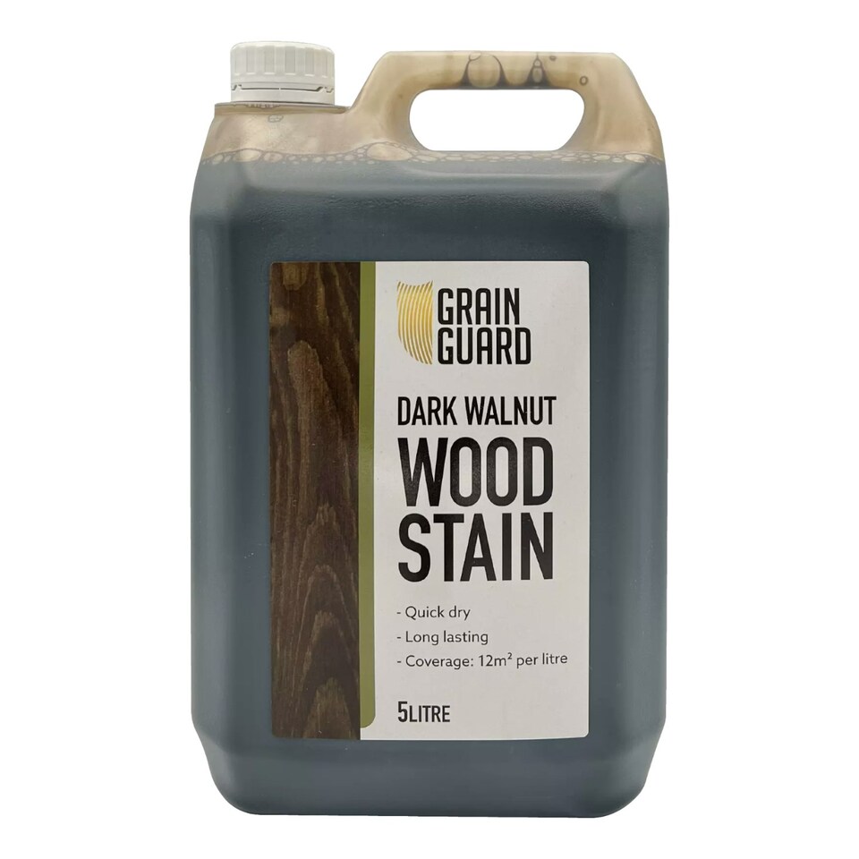 Grain Guard Water Based Wood Stain - Dark Walnut - 5l