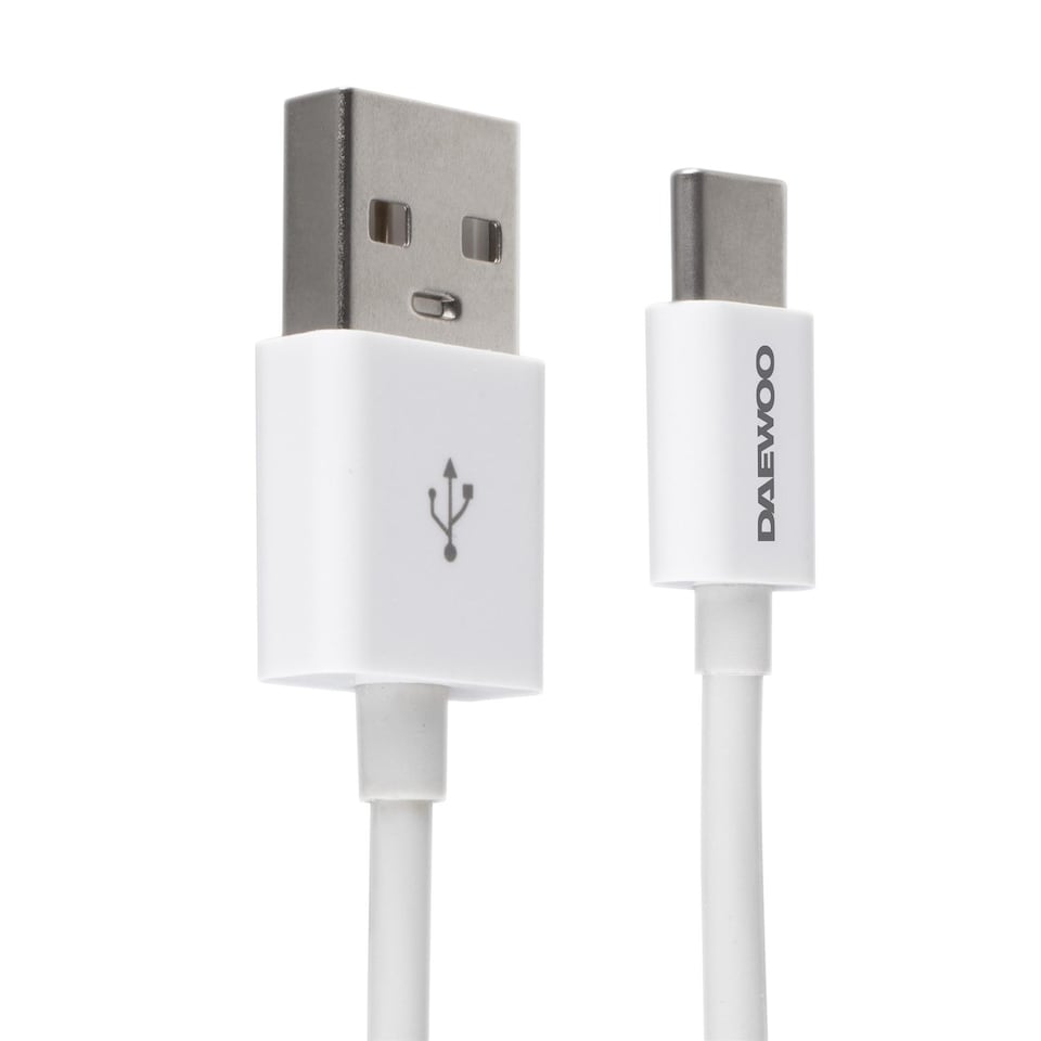 image 1 of Daewoo 3 Metre USB A To USB C Charge Cable White