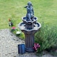 image 4 of Primrose Minel Solar Powered Bird Bath Garden Water Feature 107cm