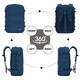 image 5 of CabinZero Classic Plus Backpack 42L, Cabin Size Travel Backpack with Laptop Compartment, Lightweight Carry-On & Everyday Bag | Black | Absolute Black