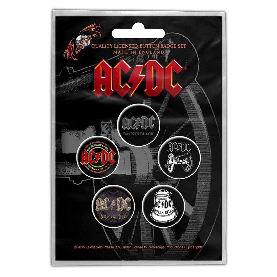 AC/DC Button Badge Pack: For Those About To Rock N/A