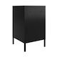 image 6 of Mission District Metal End Table with 1 Door Black | Black | Black