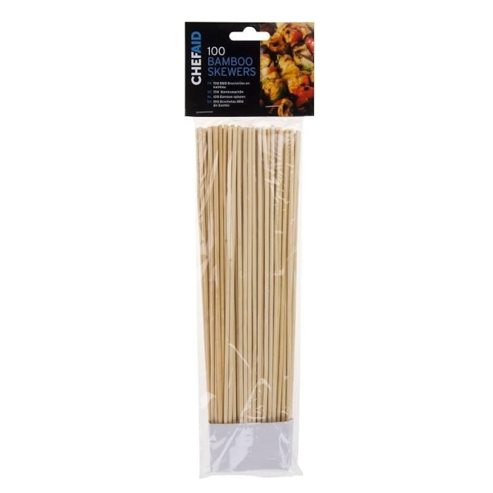 Chef Aid Bamboo Skewers 100pk - One Colour - One Size