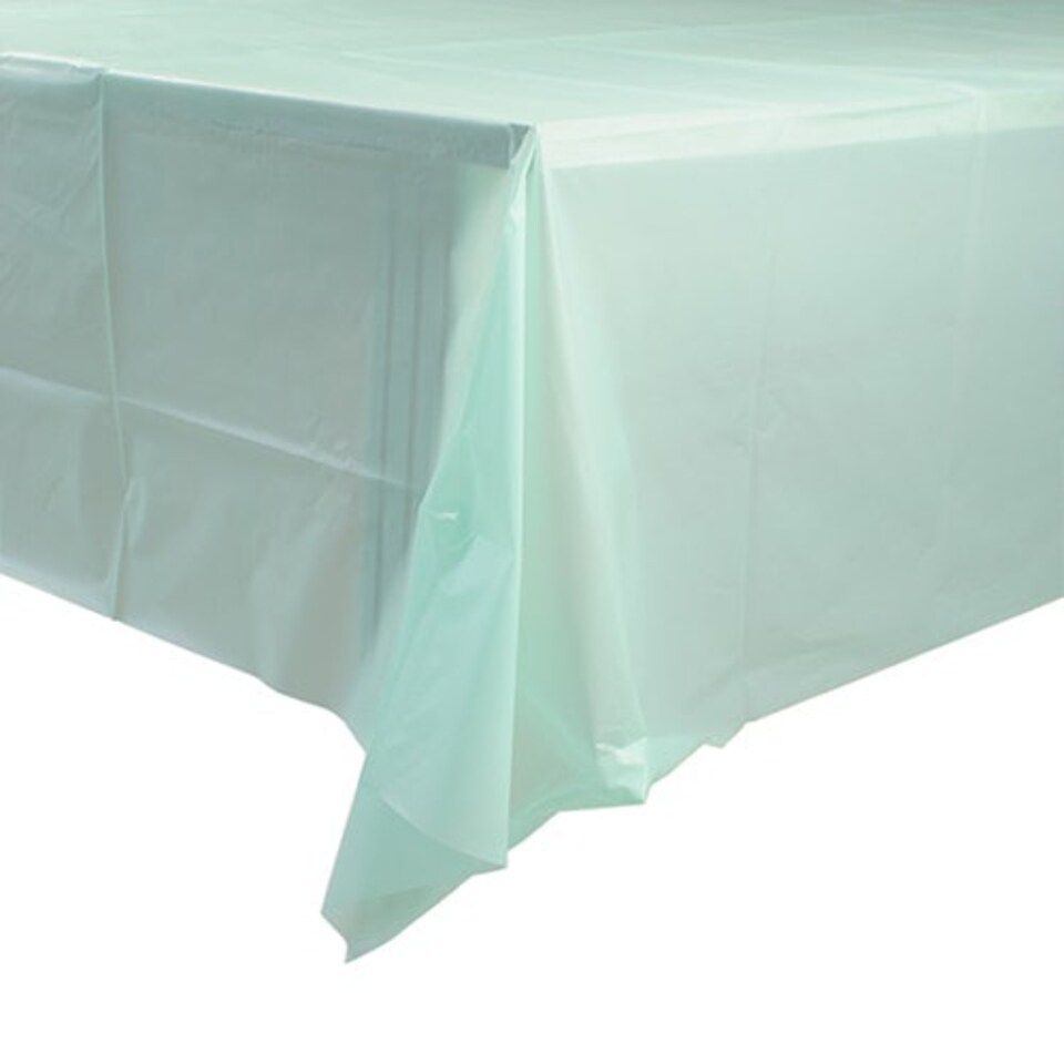 Mint Green Economy Plastic Tablecover 1.83m x 1.37m