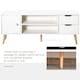 image 6 of HOMCOM Modern TV Stand W/ Storage Shelf Media Console Table Entertainment Center