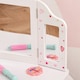 image 8 of HOMCOM Makeup Dressing Table Set with Tri-Folding Mirror and Drawer, White 