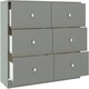 image 3 of Denver 6 Drawer Chest Grey