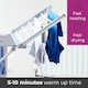 image 8 of Neo Electric Heated Winged Airer Clothes Dryer Rack