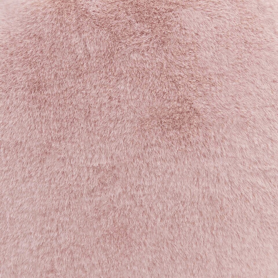 image 1 of Icon Cuddle Cushion and Kids Kingston Rabbit Faux Fur Classic Bean Bag, Rose Dust