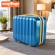 image 2 of PC Hard Shell Travel Vanity Case - Compact Makeup & Toiletry Organiser - Baby Blue