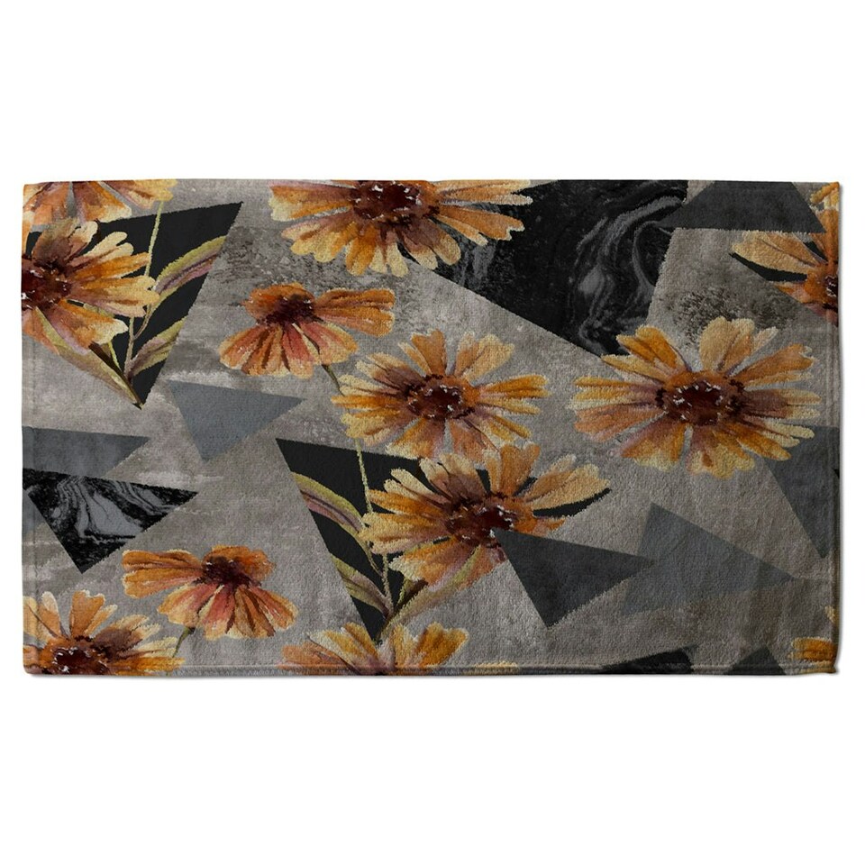 image 1 of Geometric floral shapes (Kitchen Towel)