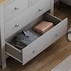 image 5 of Vida Designs Arlington 4 Drawer Chest of Drawers Shaker Bedroom Storage, Grey & Oak