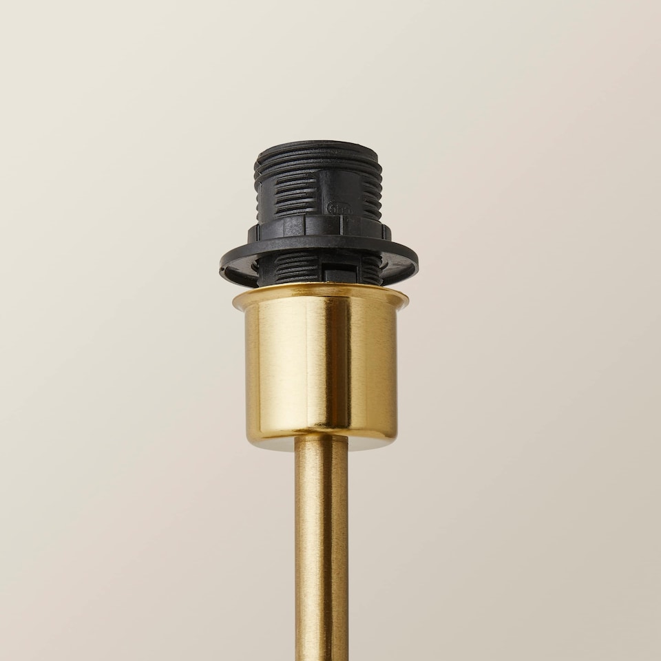 image 1 of ValueLights Christina Gold Palm Leaf Detail Single Stem Floor Lamp Base | Gold