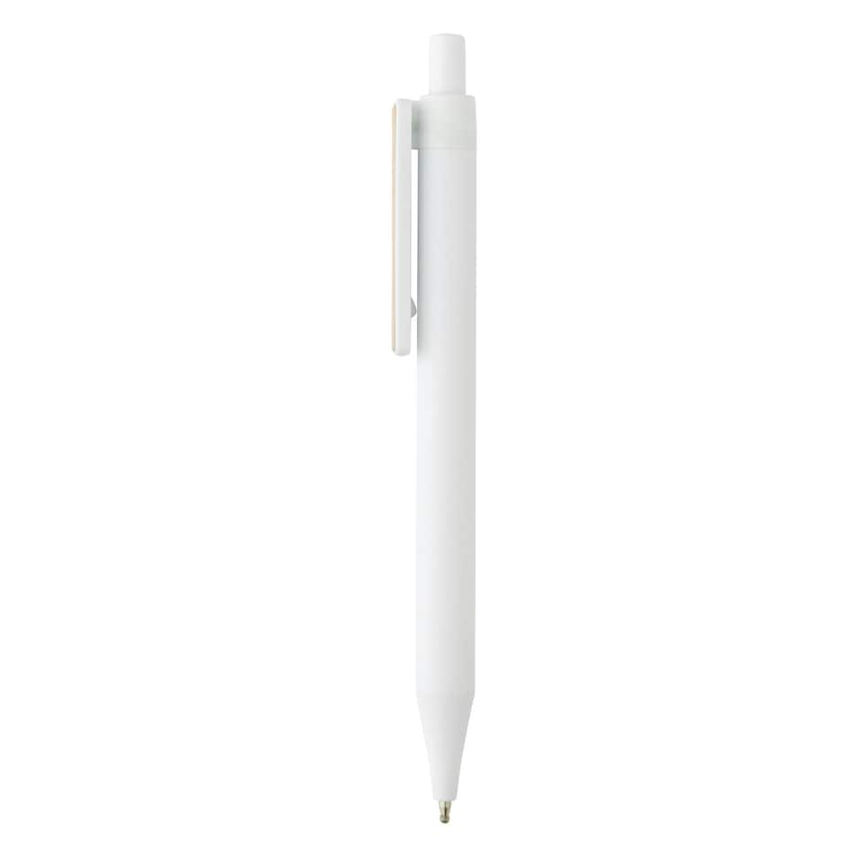 image 1 of XD Collection Bamboo Rollerball Pen - White - 14cm x 1.1cm