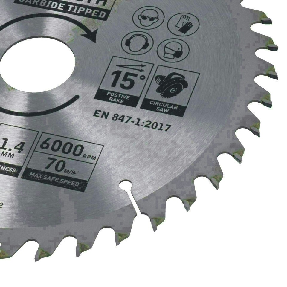 image 1 of Circular Saw Blade 190mm x 30mm 20 24 40 teeth TCT Cutting Disc Wood 3pc