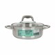image 2 of Casserole with glass lid Quttin Caesar Steel ø 22 x 8 cm (6 Units) N/A