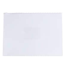 Pack of 12 A3 Clear Zippy Bags with White Zip