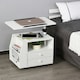 image 2 of HOMCOM End Table Nightstand 360° Adjustable Height and Angle P2 Particle Board