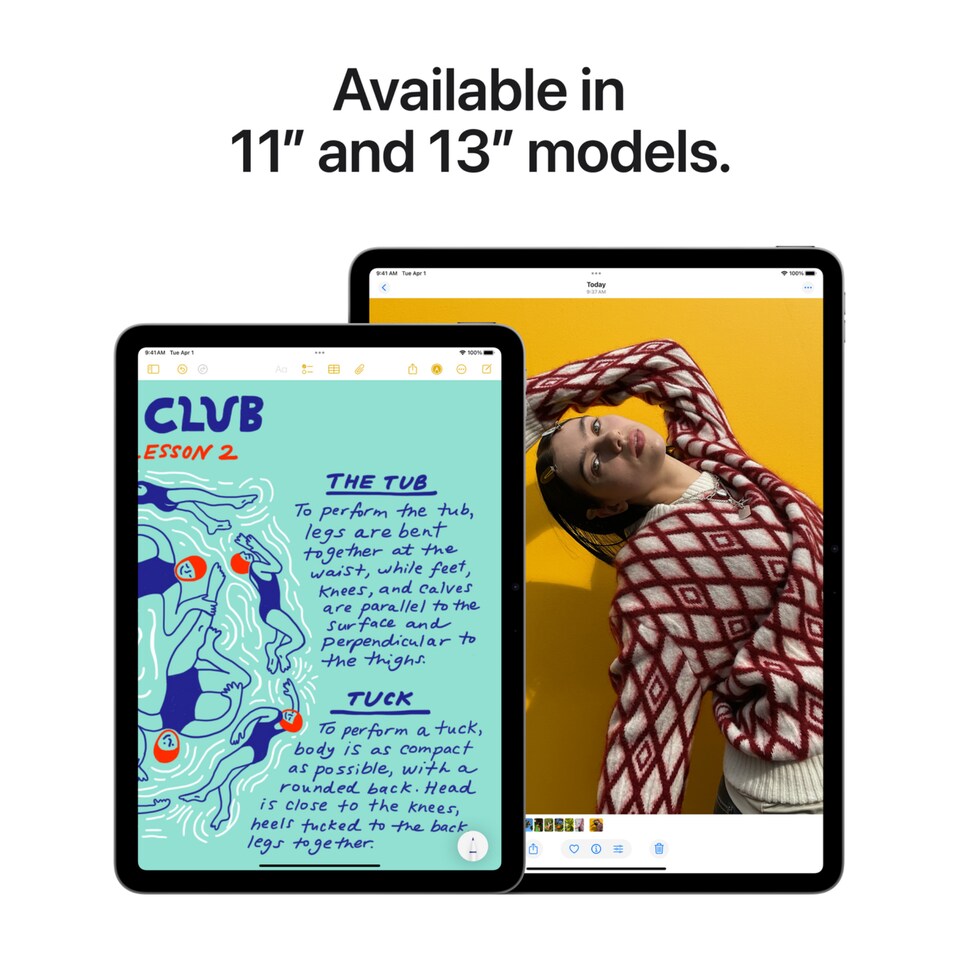 image 1 of Apple iPad Air 7th Gen 11-Inch 128 GB M3 Chip OS 18 Liquid Retina Wi-Fi Tablet - Starlight