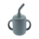 image 1 of Tiny Dining Baby Silicone Training Cup - 170ml - Tradewinds Grey