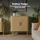 image 2 of VonHaus Landos Sideboard with Sliding Doors and Tambour Finish