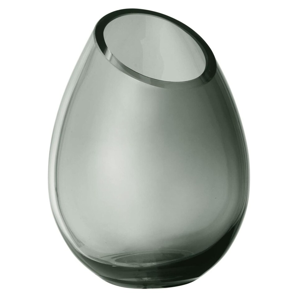 image 1 of Blomus Drop Glass Vase 12.5cm - Smoke