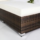 image 6 of Giardino Set of 2 Sun Loungers & Table Set Brown | Ivory