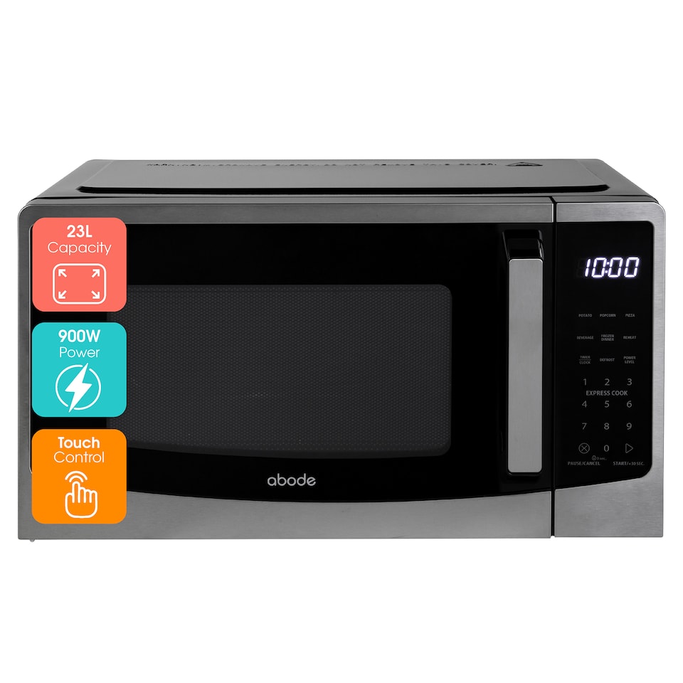 image 1 of Abode AMT2304B Black Microwave Touch Control 900W 23L Digital 11 Power Levels
