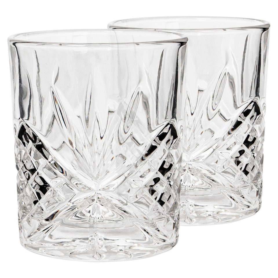 image 1 of Rink Drink Classic Whisky Glasses - 310ml - Pack of 2 Clear