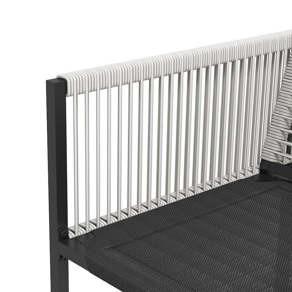 image 1 of Outsunny 5 Pieces Garden Dining Set, Outdoor Patio Cube Set, 4 Seater Outdoor Table and Chairs with Foldable Backrest, Tempered Glass Top, Handwoven Rope for Poolside, SpaceSaving, Light Grey | Grey | 1