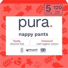 Pura Soft & Sensitive Nappy Pants 5, 120ct