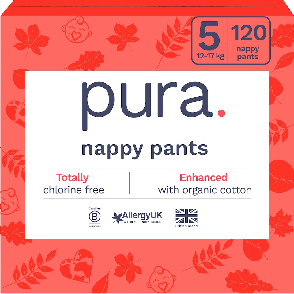 image 1 of Pura Soft & Sensitive Nappy Pants 5, 120ct