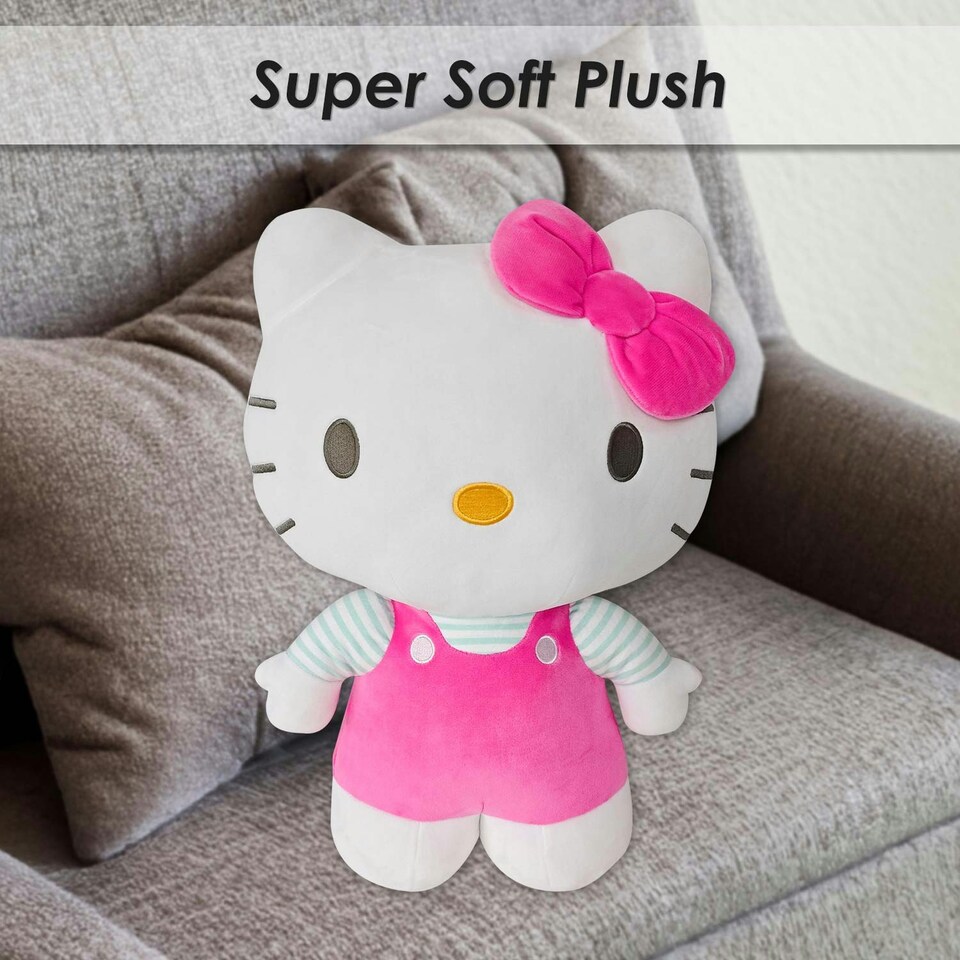 image 1 of Hello Kitty Soft Toy Large Plush Pink Cute Plush Huggable Cuddly 60cm Pink